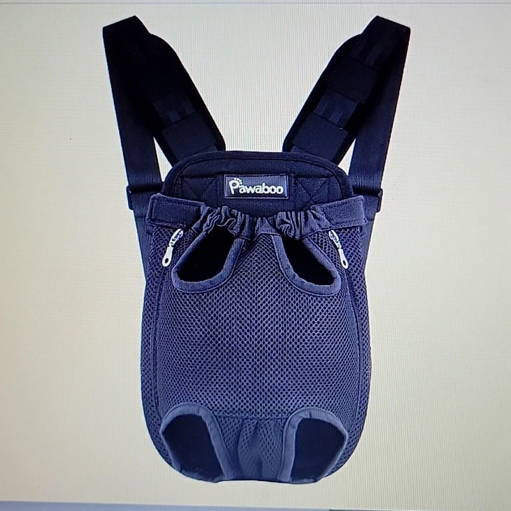Pawaboo pet dog cat carrier backpack puppy travel FrontCarry legsout Large NEW…